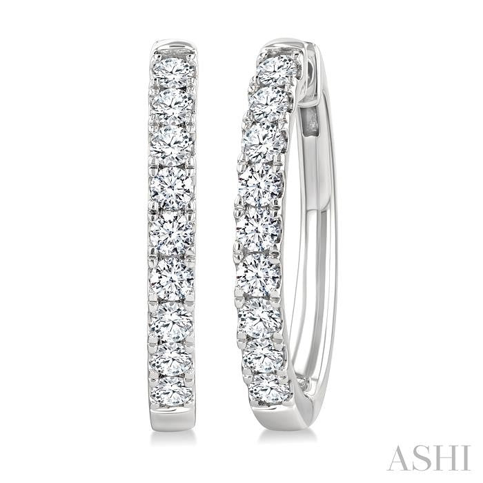 Diamond Fashion Hoop Earrings