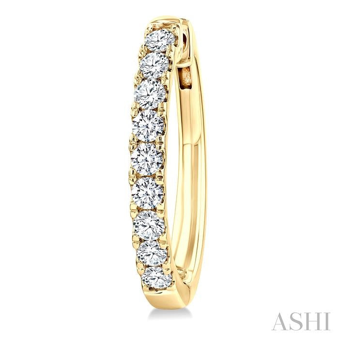 Diamond Fashion Hoop Earrings