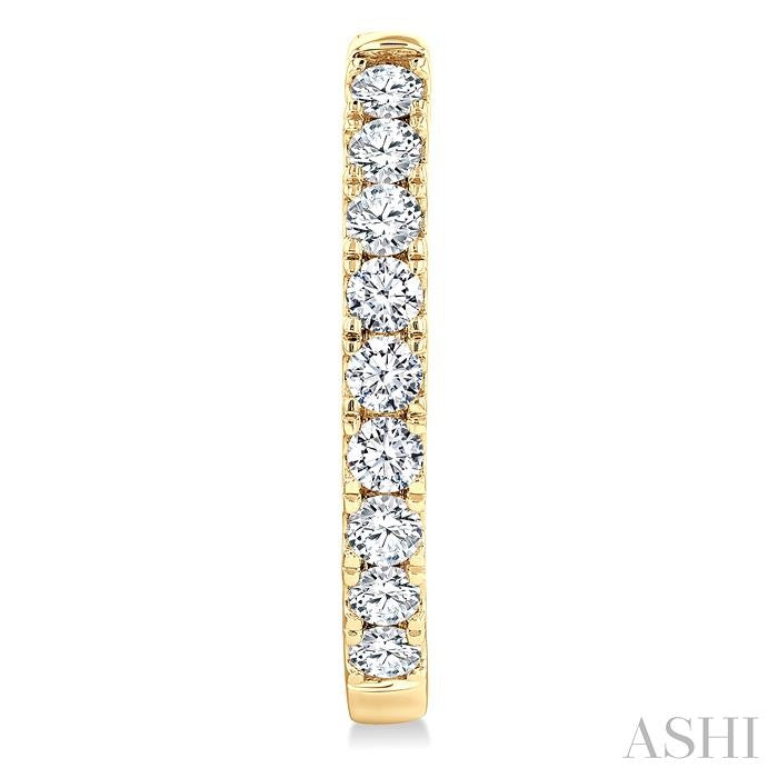 Diamond Fashion Hoop Earrings