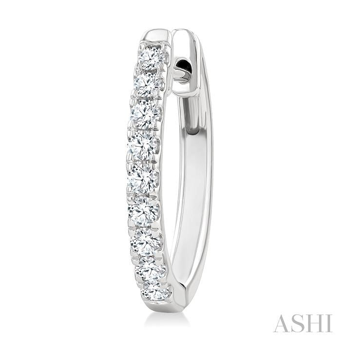 Diamond Fashion Hoop Earrings