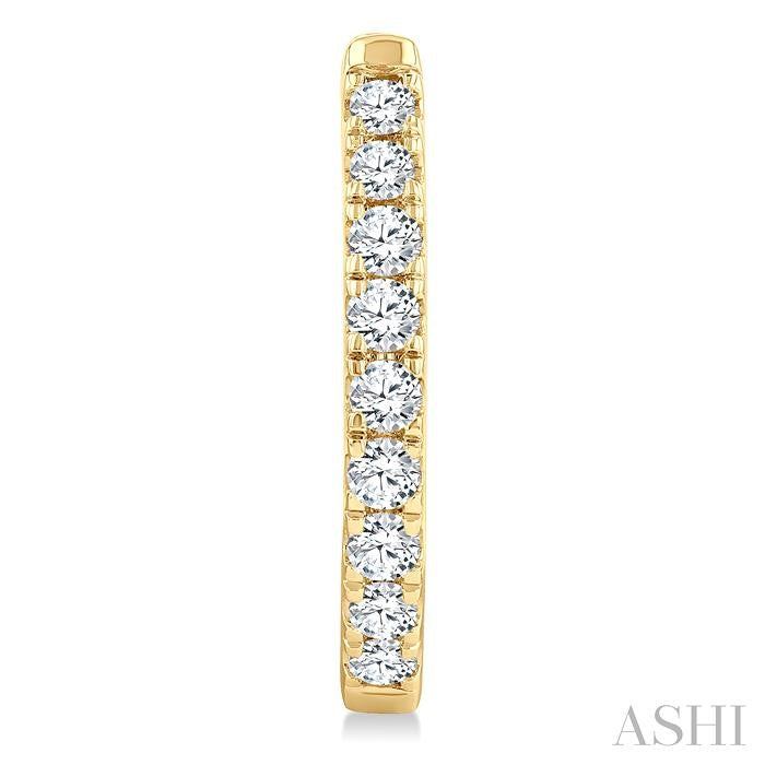 Diamond Fashion Hoop Earrings
