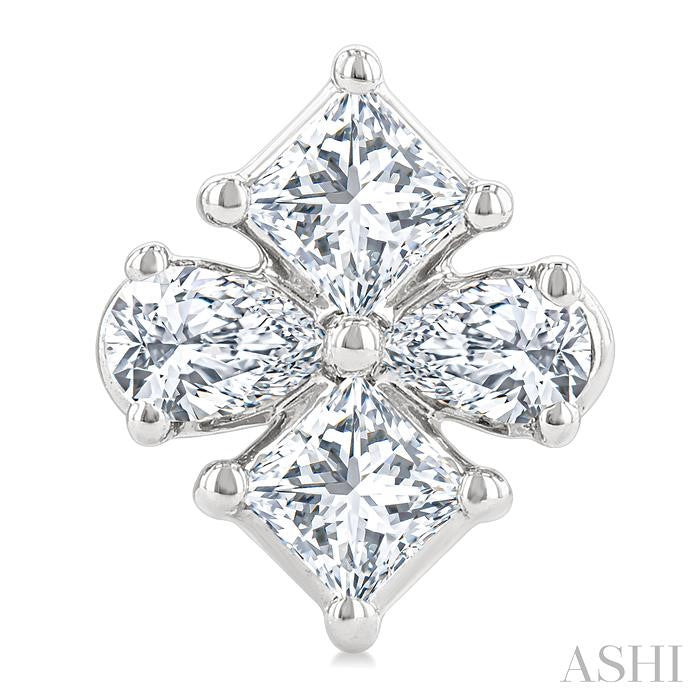 Mixed Shape Diamond Fashion Earrings