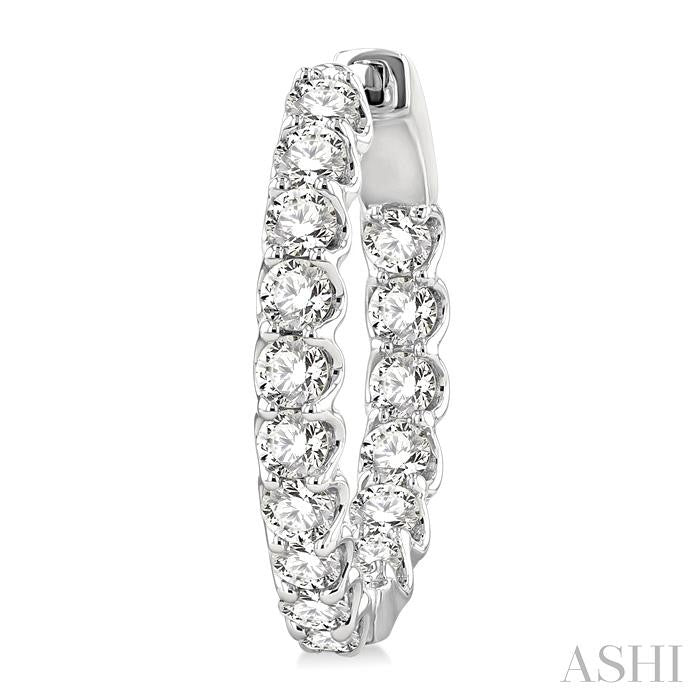 Inside-Out Diamond Hoop Earrings