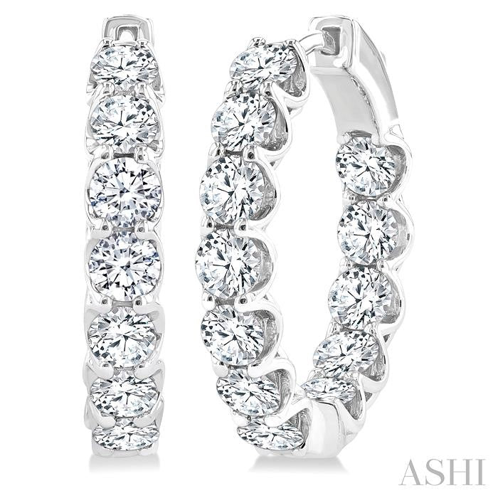 Inside-Out Diamond Hoop Earrings