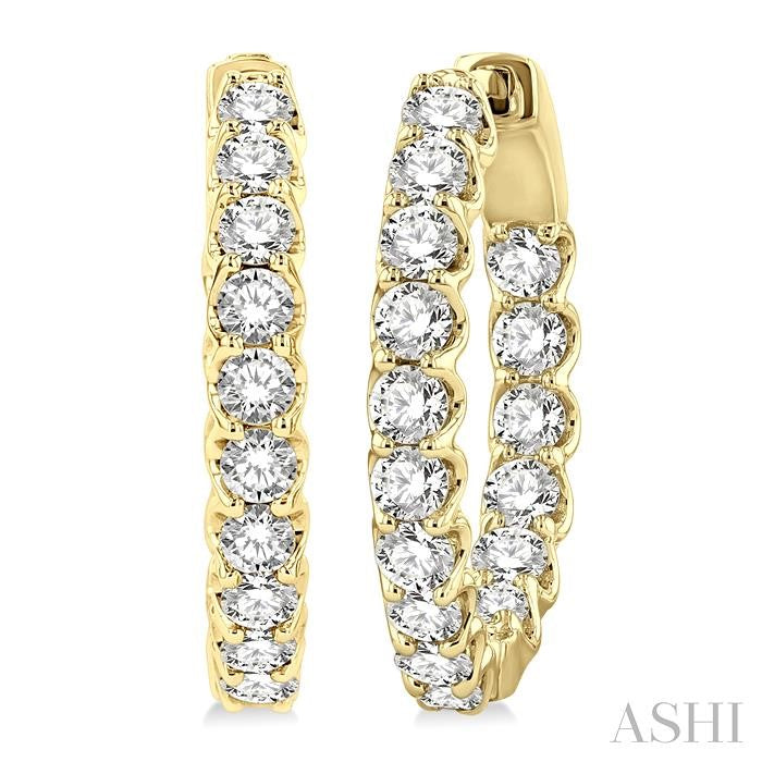 Inside-Out Diamond Hoop Earrings