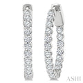 Inside-Out Diamond Hoop Earrings