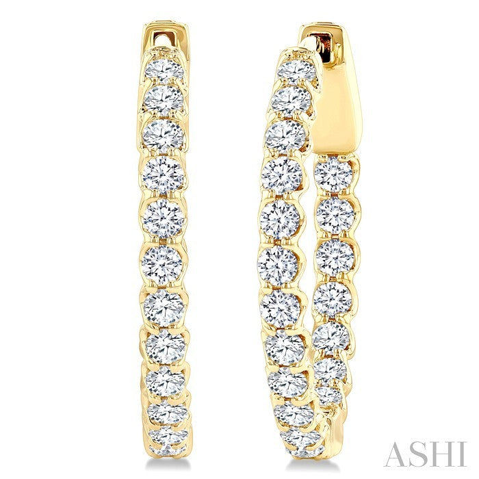 Inside-Out Diamond Hoop Earrings