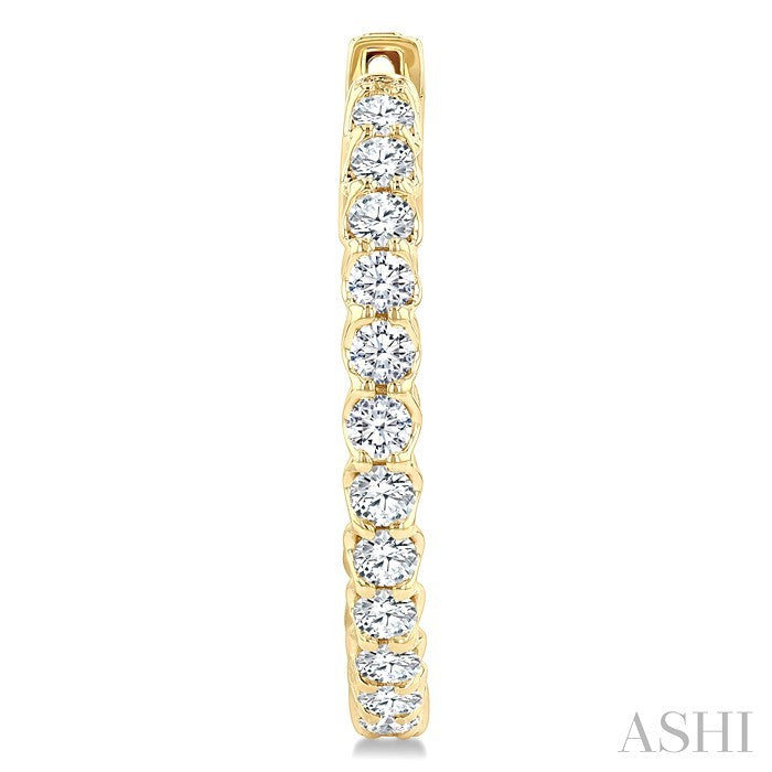 Inside-Out Diamond Hoop Earrings