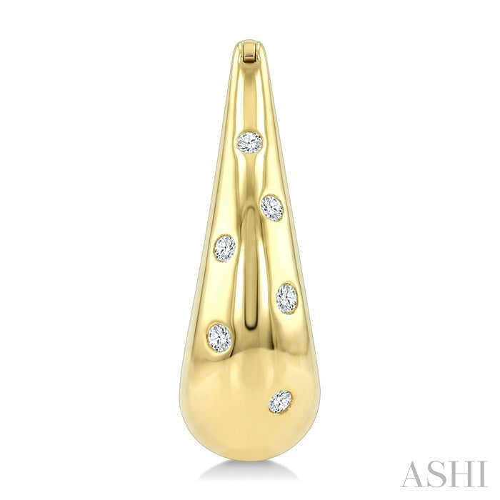 Aeris Gold Mosaic Diamond Fashion Hoop Earrings