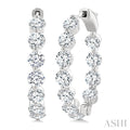 Inside-Out Diamond Round Hoop Earrings