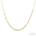 Halfway Diamond Fashion Bamboo Necklace