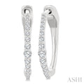 Graduated Riviera Diamond Hoop Earrings