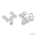 Scatter Baguette Petite Diamond Fashion Earrings