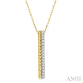 Vertical Bar Diamond Pendant