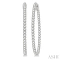 Inside-Out Diamond Round Hoop Earrings