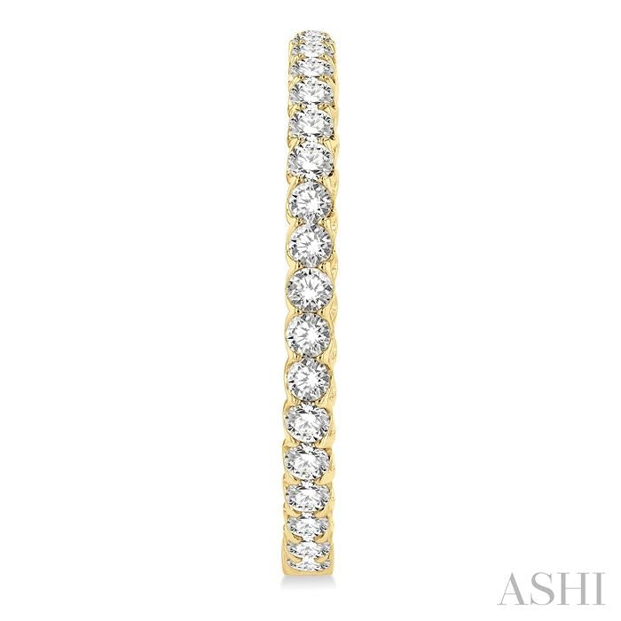 Inside-Out Diamond Round Hoop Earrings