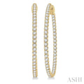 Inside-Out Diamond Round Hoop Earrings