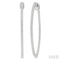 Inside-Out Diamond Round Hoop Earrings