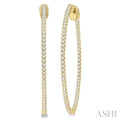Inside-Out Diamond Round Hoop Earrings