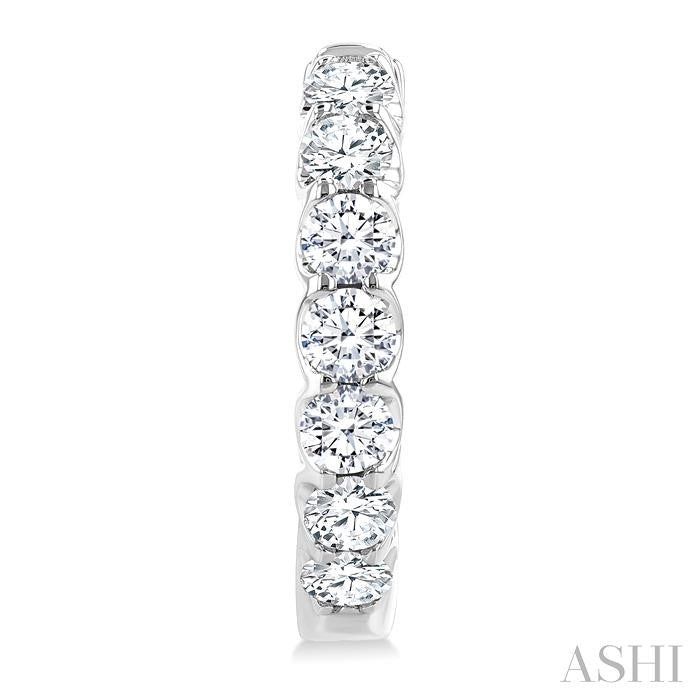 Inside-Out Diamond Round Hoop Earrings