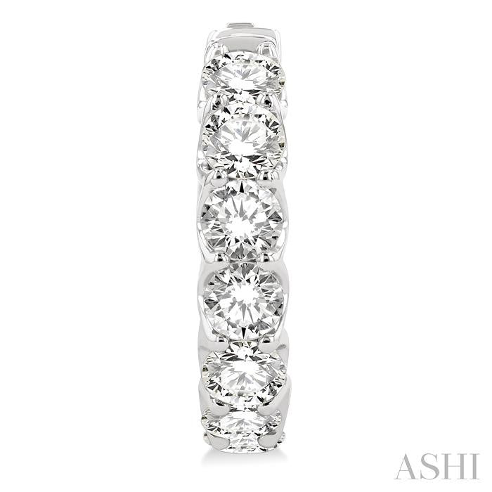 Inside-Out Diamond Round Hoop Earrings