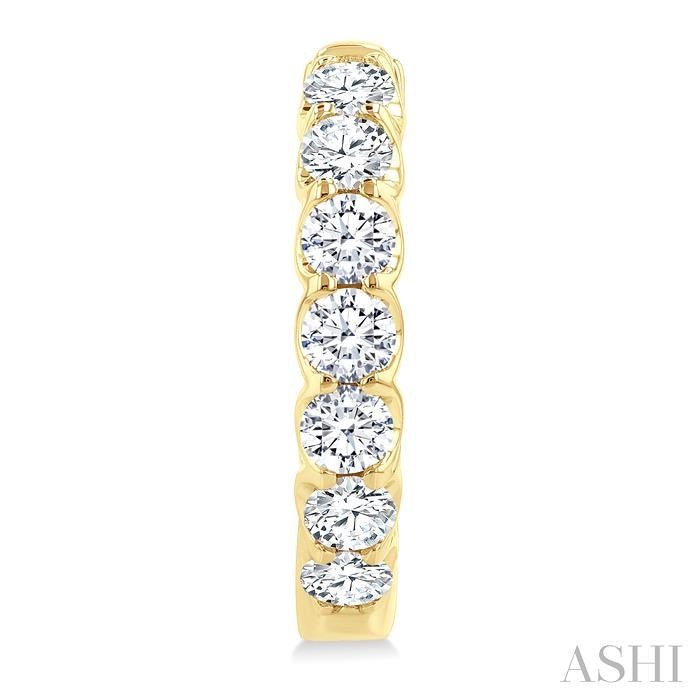 Inside-Out Diamond Round Hoop Earrings