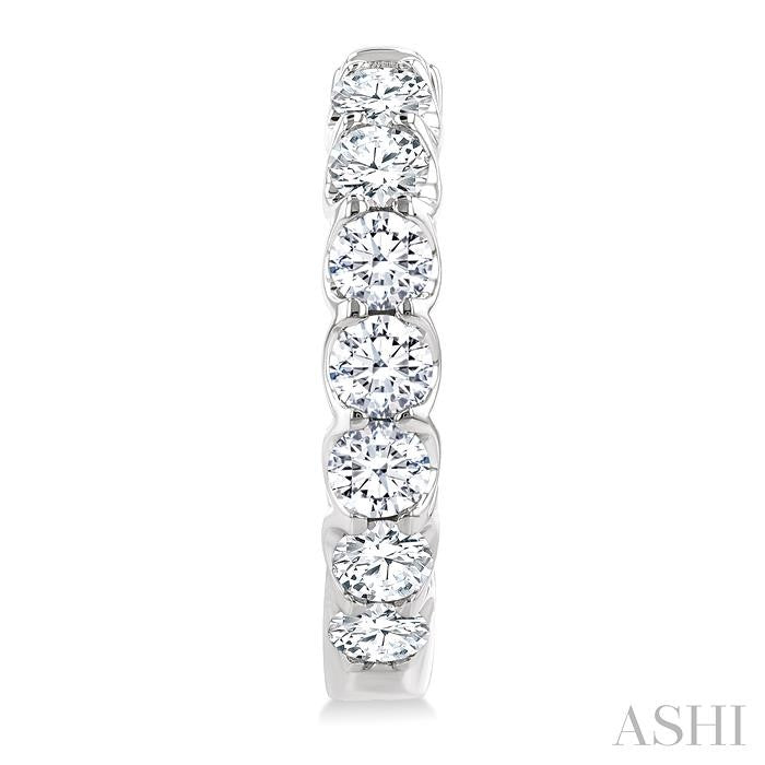 Inside-Out Diamond Round Hoop Earrings