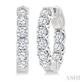Inside-Out Diamond Round Hoop Earrings