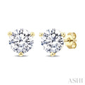 Round Shape Martini Diamond Stud Earrings