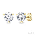 Round Shape Martini Diamond Stud Earrings