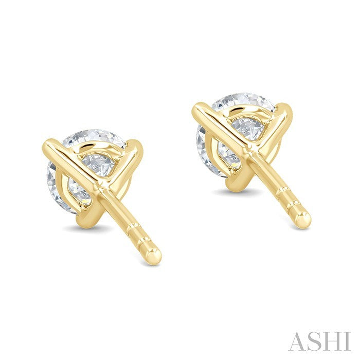 Round Shape Martini Diamond Stud Earrings
