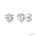Round Shape Martini Diamond Stud Earrings