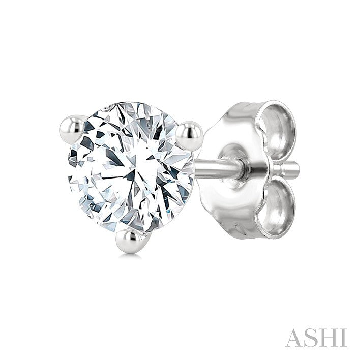 Round Shape Martini Diamond Stud Earrings