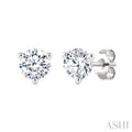 Round Shape Martini Diamond Stud Earrings