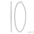 Inside-Out Diamond Round Hoop Earrings