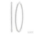 Inside-Out Diamond Round Hoop Earrings