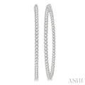 Inside-Out Diamond Round Hoop Earrings