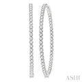 Inside-Out Diamond Round Hoop Earrings