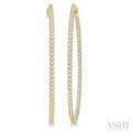Inside-Out Diamond Round Hoop Earrings