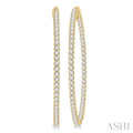 Inside-Out Diamond Round Hoop Earrings
