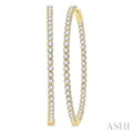 Inside-Out Diamond Round Hoop Earrings