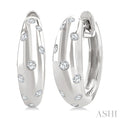 Mosaic Diamond Fashion Huggie Earrings