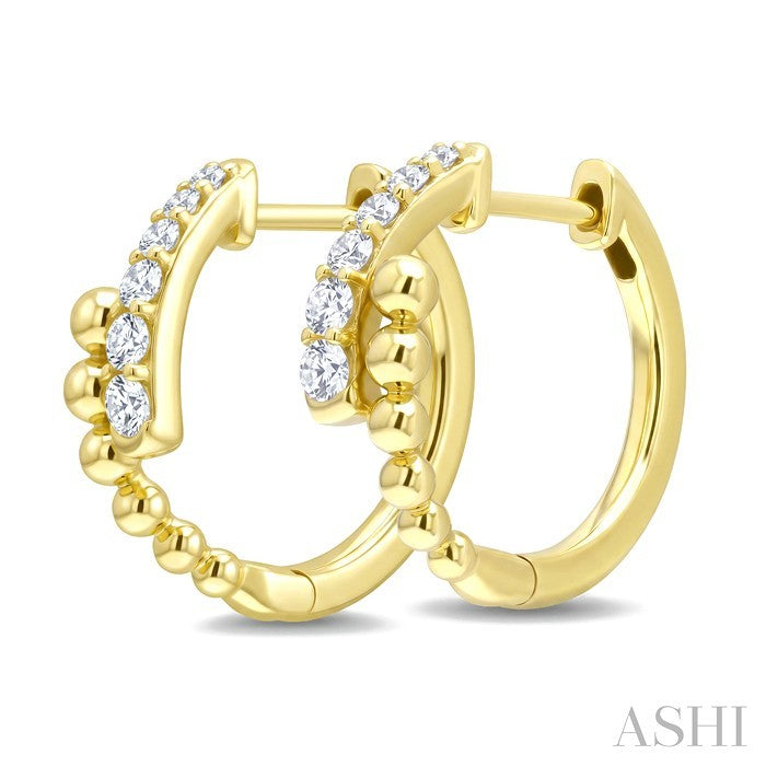 Bead Bijoux Diamond Fashion Hoop Earrings