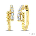 Bead Bijoux Diamond Fashion Hoop Earrings