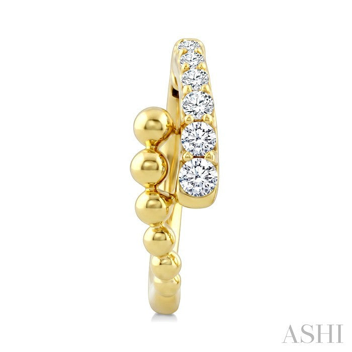 Bead Bijoux Diamond Fashion Hoop Earrings