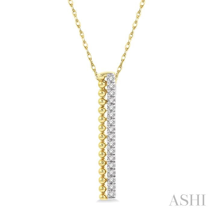 Bead Bijoux Vertical Bar Diamond Pendant