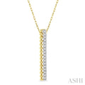 Bead Bijoux Vertical Bar Diamond Pendant