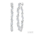 Diamond Fashion Hoop Earrings