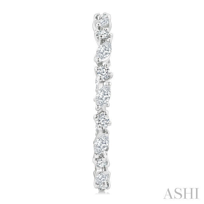 Diamond Fashion Hoop Earrings