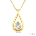 Pear Shape Diamond Fashion Pendant